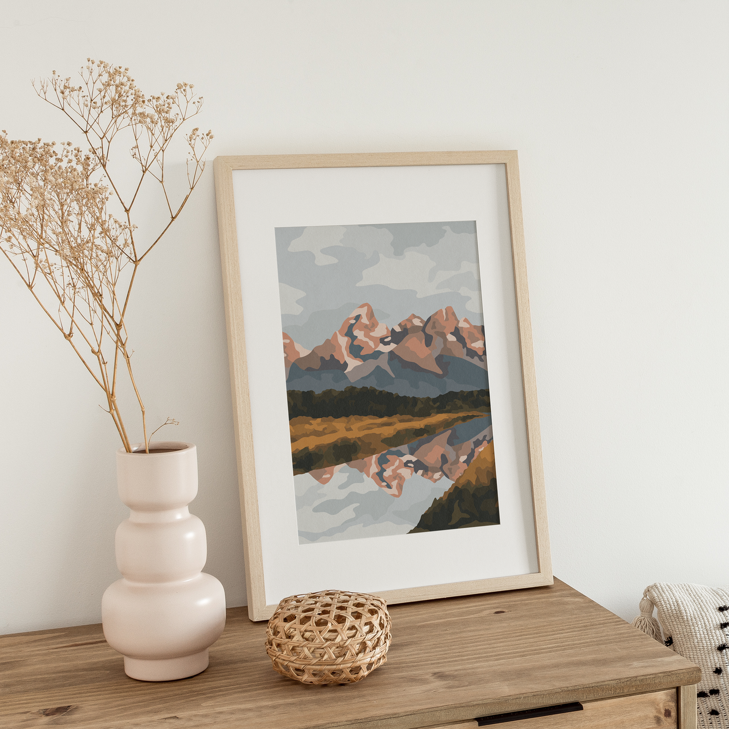 Teton river print