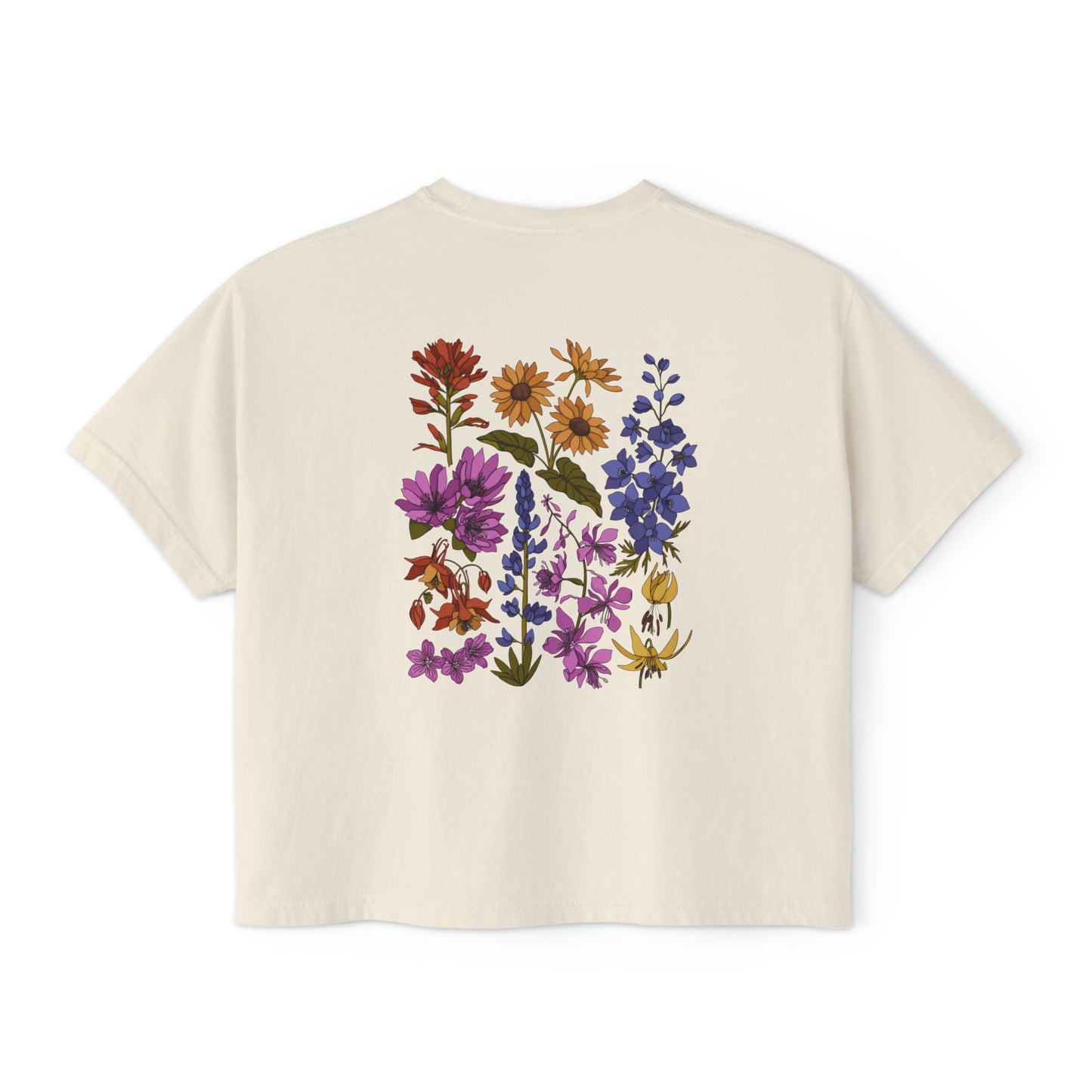 Women's Boxy Wildflower Tee