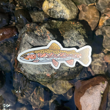 Mountain Trout Sticker