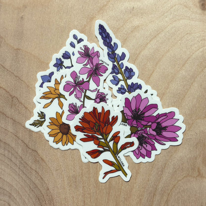 Wildflower sticker bundle