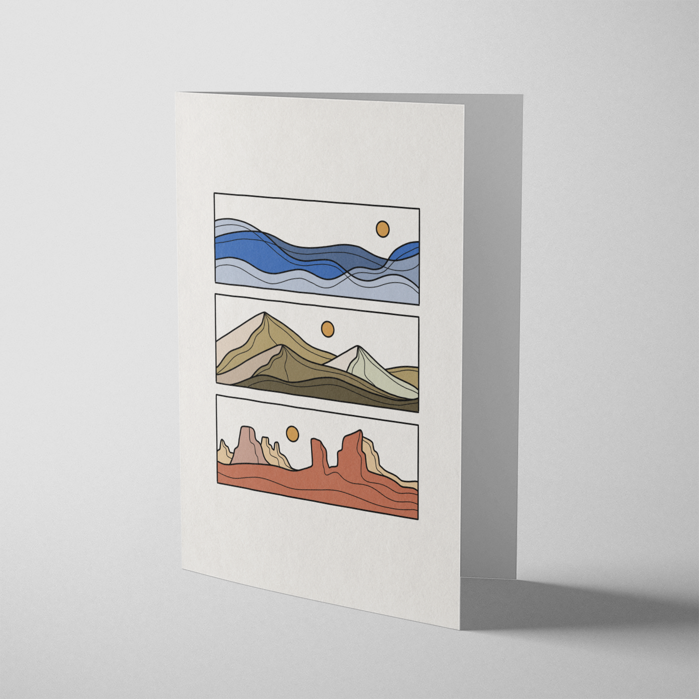 Flow greeting card