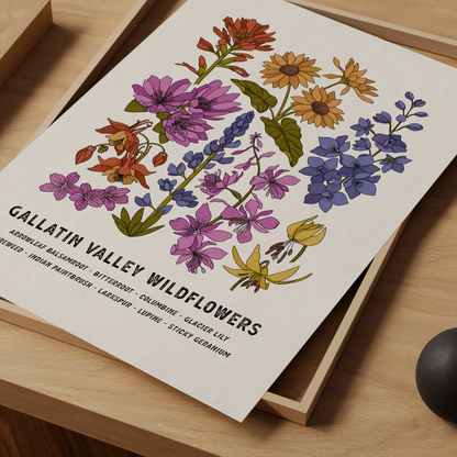 Gallatin Valley Wildflower Print