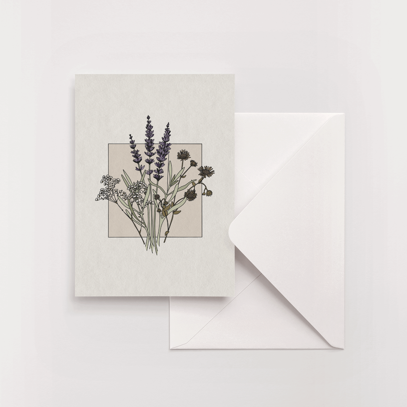 Lavender greeting card
