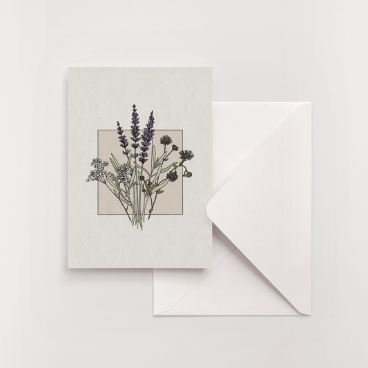 Lavender greeting card