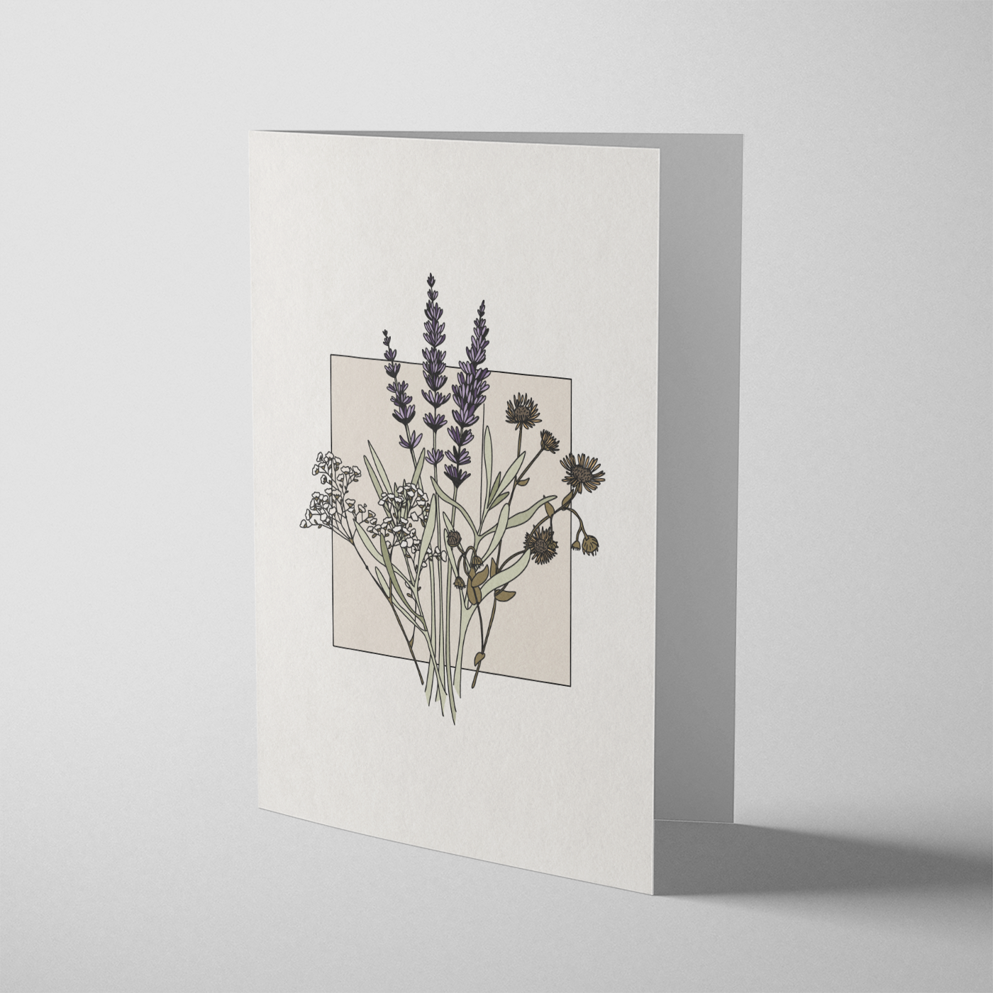 Lavender greeting card