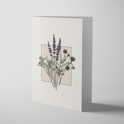 Lavender greeting card