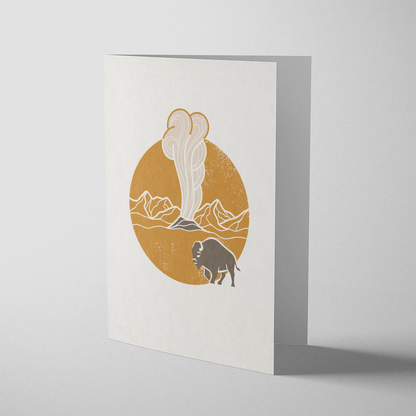Old Faithful Greeting Card