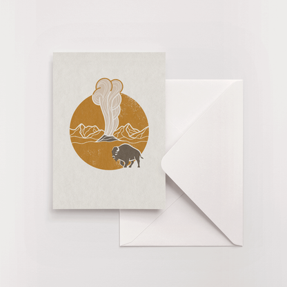 Old Faithful Greeting Card