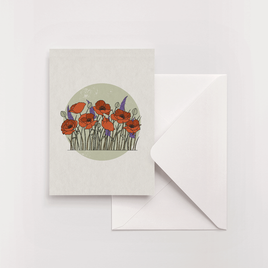 Poppy greeting card
