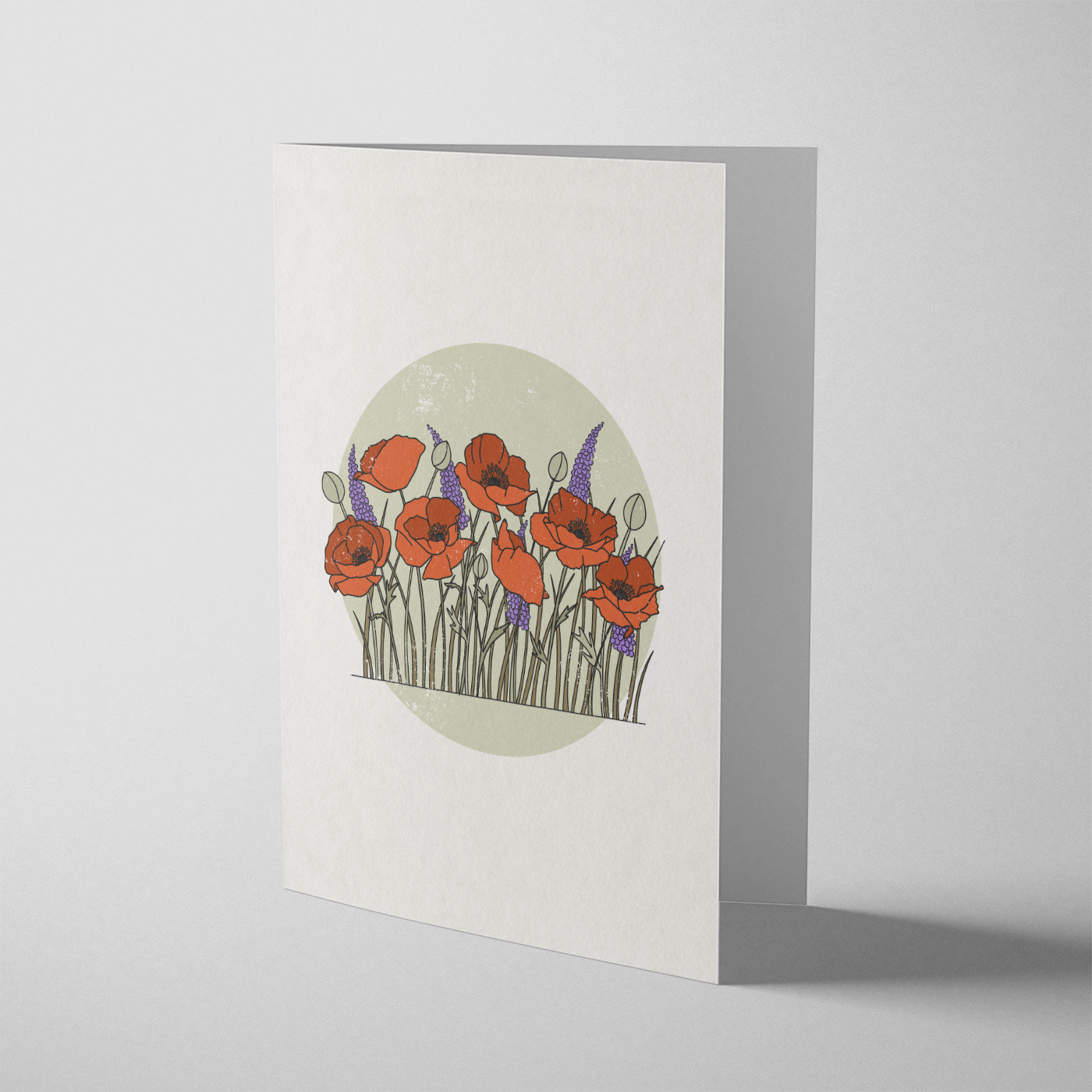 Poppy greeting card